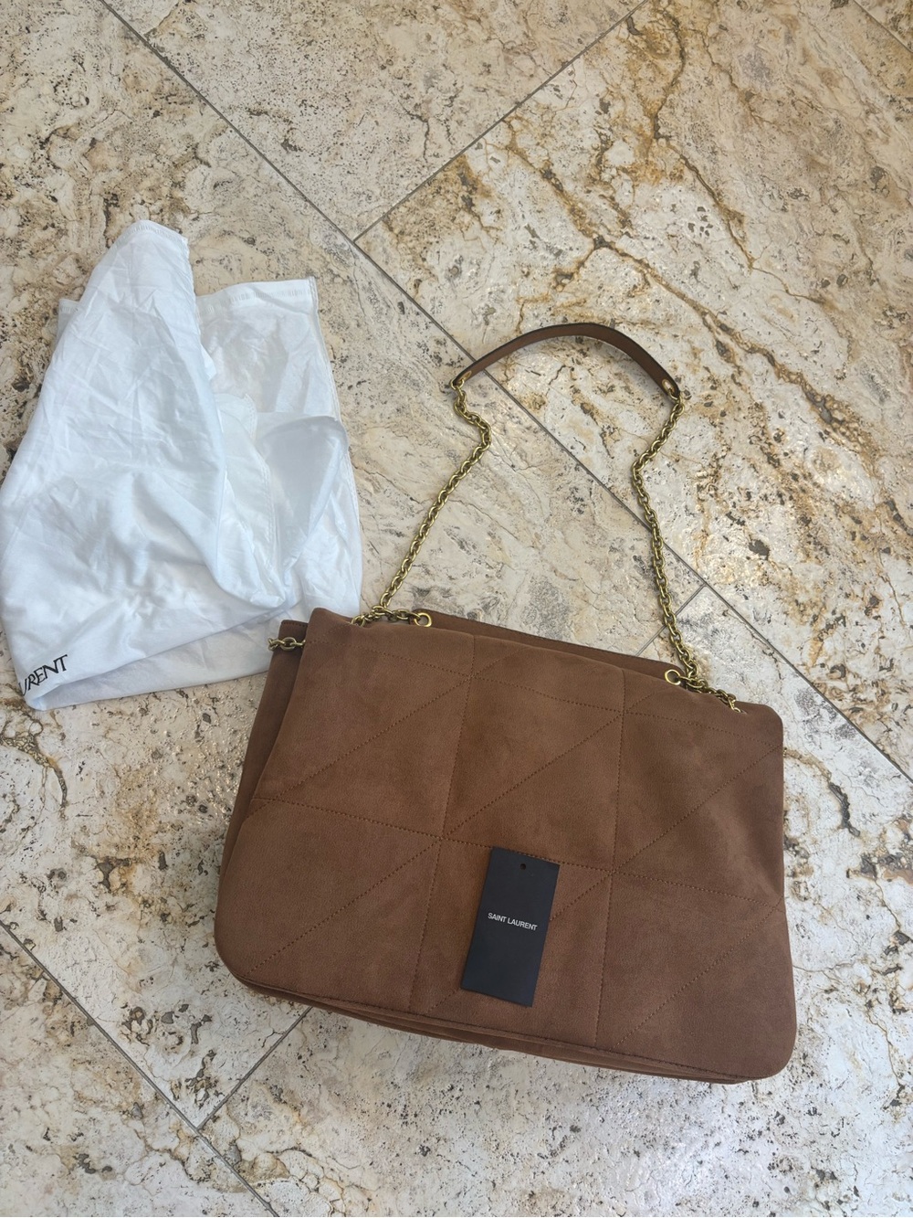 UNBRANDED Messenger Bag with Gold Chain Strap - Picture 4 of 9